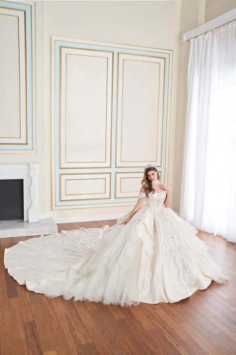 Princesa by Ariana Vara Dress PR70102 sold by Terry costa product image thumbnail 3