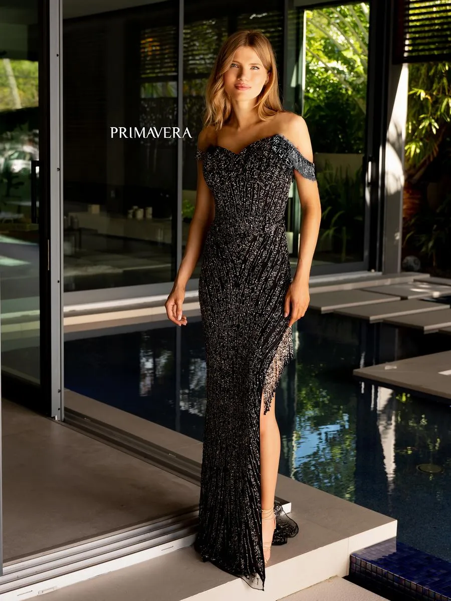 Primavera Couture Long Dress 4127 sold by Terry costa product image thumbnail 5