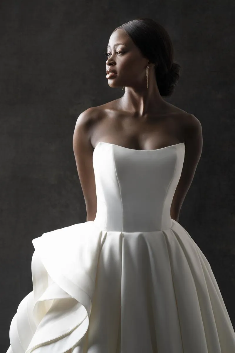 Allure Bridals Couture Ruffle Dress C752 sold by Terry costa product image thumbnail 3