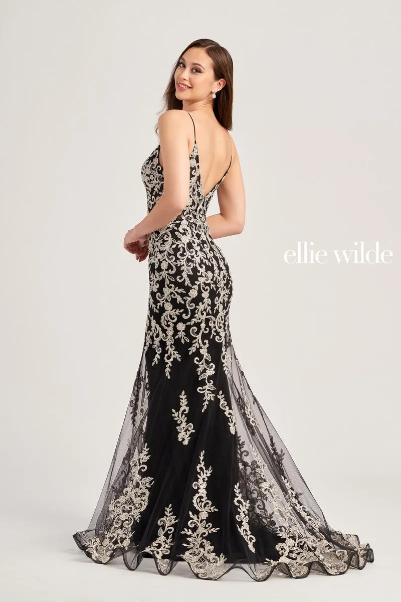 Ellie WIlde Fit and Flare Prom Dress EW35071 sold by Terry costa product image thumbnail 3