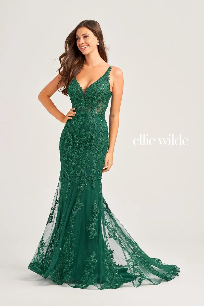 Ellie WIlde Fit and Flare Prom Dress EW35071 sold by Terry costa product image thumbnail 5