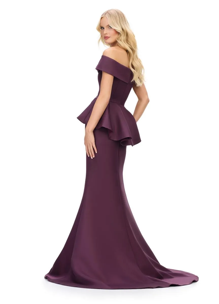 ASHLEYlauren Off Shoulder Evening Dress 11710 sold by Terry costa product image thumbnail 4