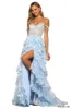 Sherri Hill Sequin Ruffle A-Line Prom Dress 55500 sold by Terry costa