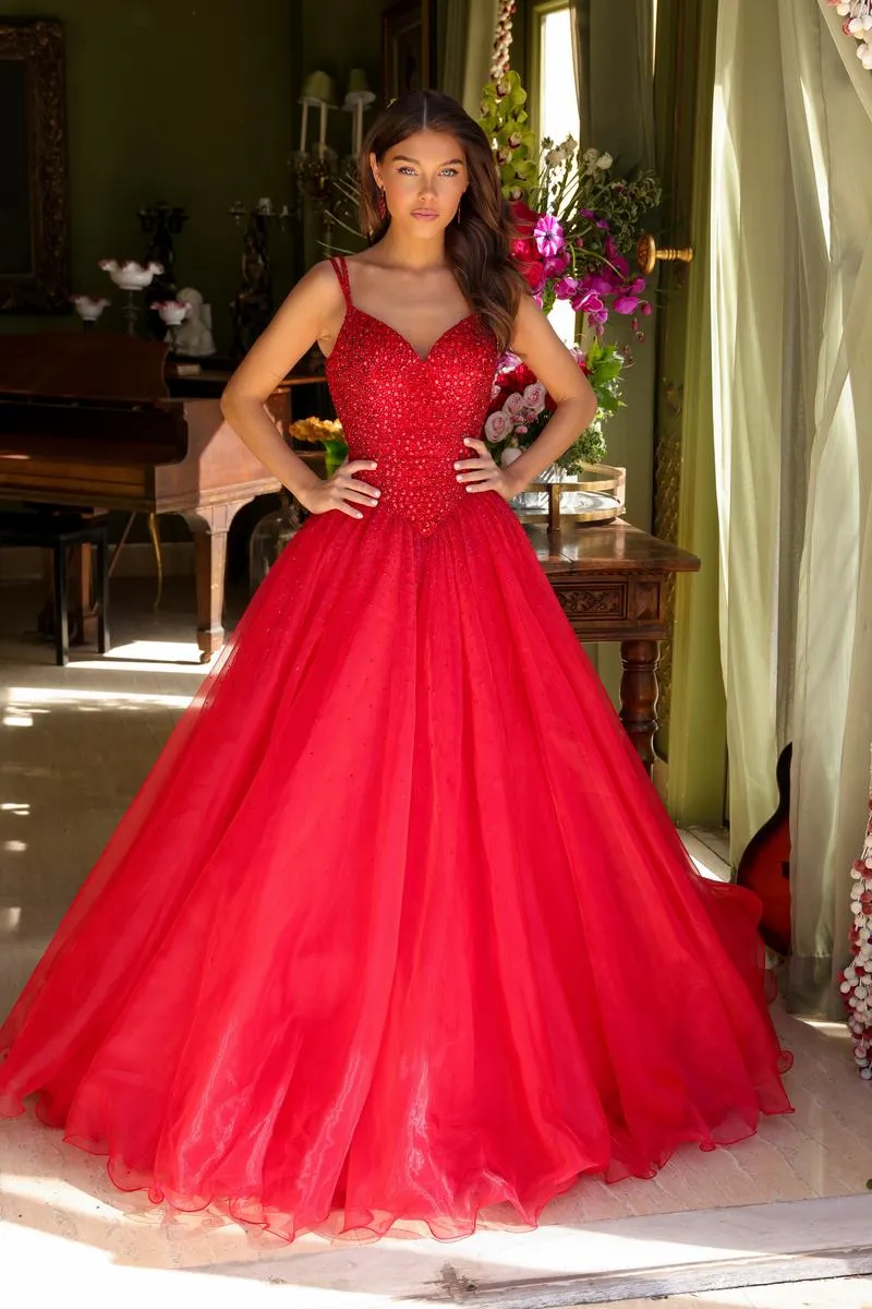Ava Presley Basque Waist Ball Gown Dress 29522 sold by Terry costa product image thumbnail 3