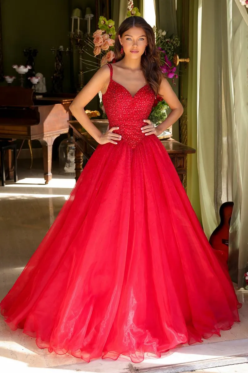 Ava Presley Basque Waist Ball Gown Dress 29522 sold by Terry costa