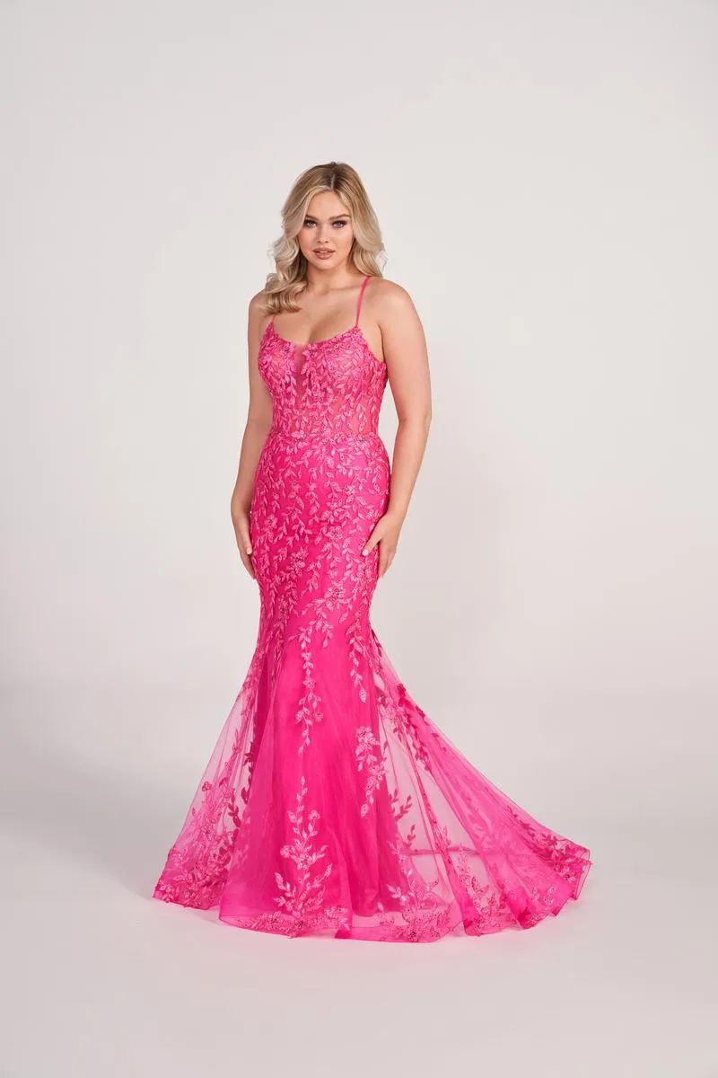 Ellie Wilde Corset Fit and Flare Prom Dress EW34090 sold by Terry costa product image thumbnail 2