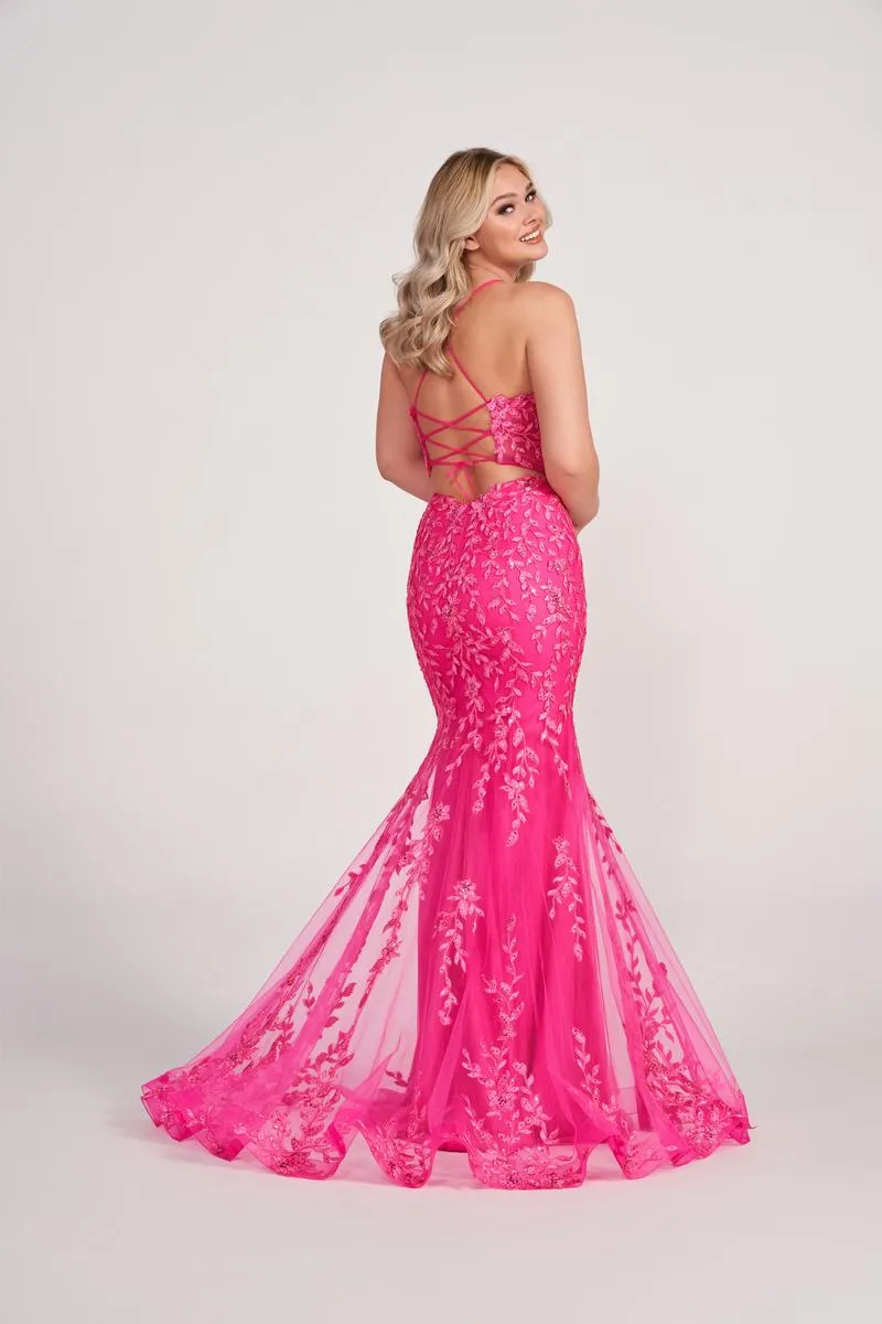 Ellie Wilde Corset Fit and Flare Prom Dress EW34090 sold by Terry costa product image thumbnail 3