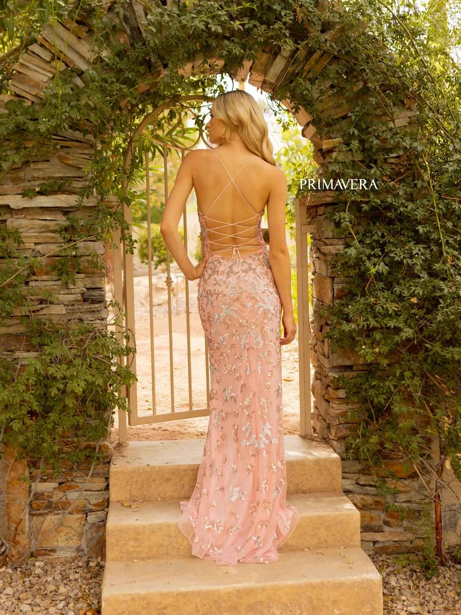 Primavera Couture Long Dress 3920 sold by Terry costa product image thumbnail 2