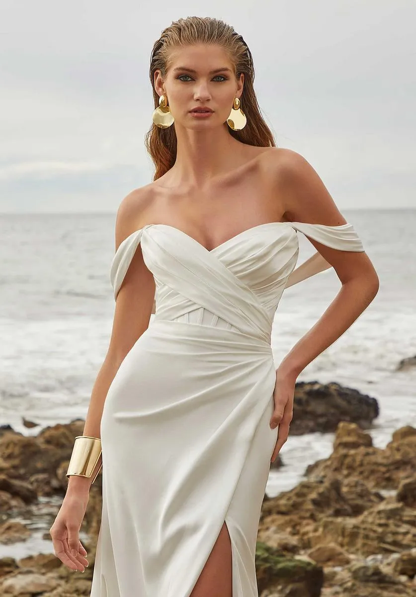 Amy & Eve "Megara" Strapless Wedding Dress 15022 sold by Terry costa product image thumbnail 3