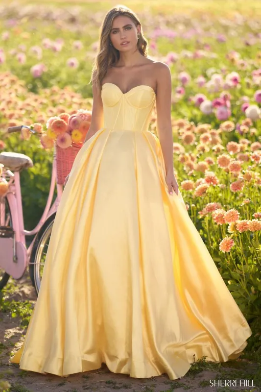 Sherri Hill Sweetheart Corset Ballgown Prom Dress 56133 sold by Terry costa