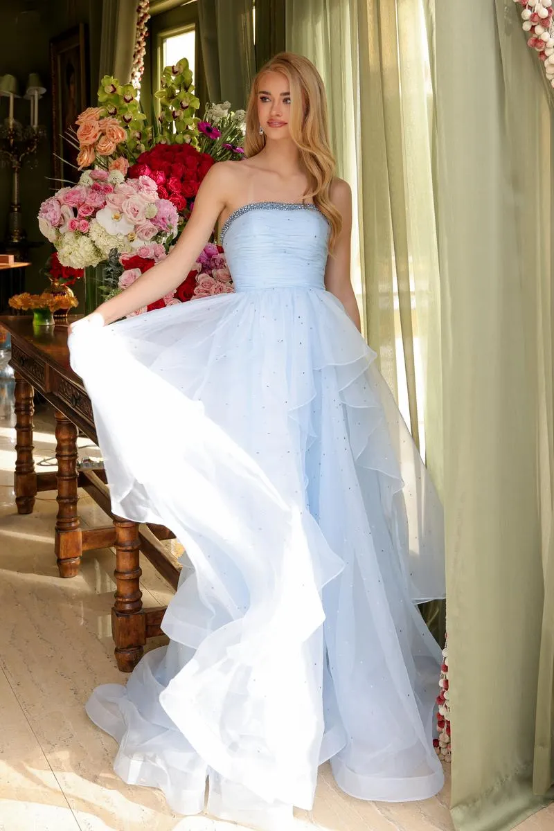 Ava Presley Strapless Ruched Prom Dress 29524 sold by Terry costa product image thumbnail 5