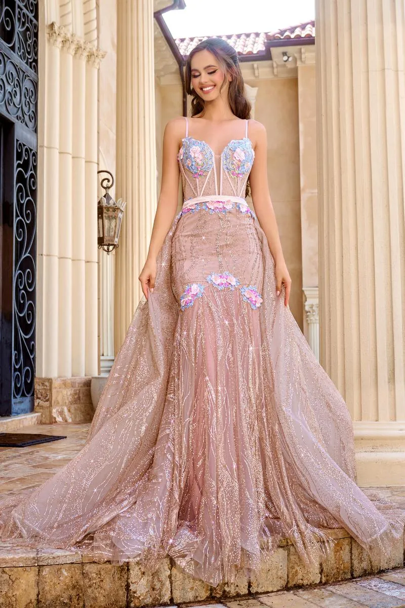 Portia and Scarlett Lace Sequin Prom Dress PS24251 sold by Terry costa