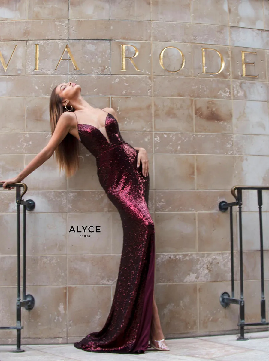 Alyce Prom Dress 60948 sold by Terry costa product image thumbnail 5