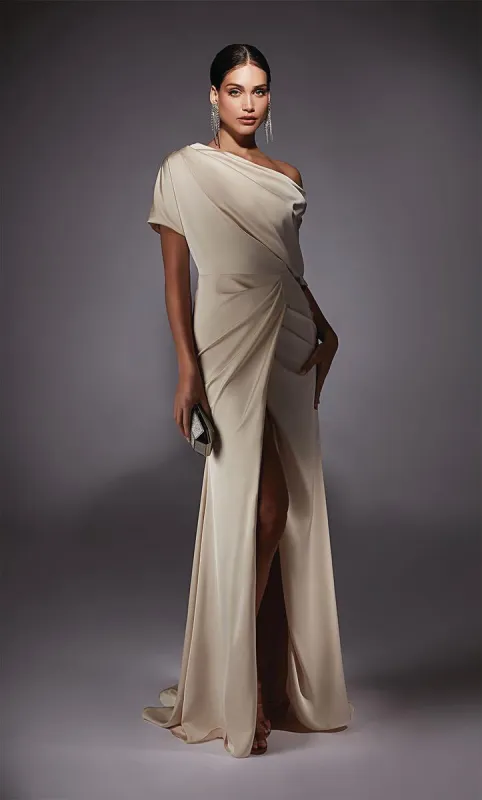 Alyce Black Label One Shoulder Dress 27652 made by Alyce Paris