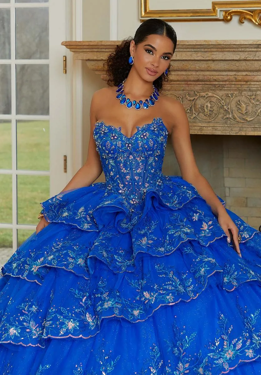 Vizcaya by Morilee Ruffle Quince Dress 89476 sold by Terry costa product image thumbnail 5