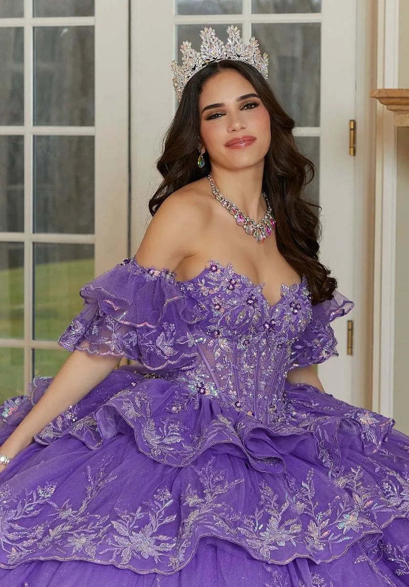 Vizcaya by Morilee Ruffle Quince Dress 89476 sold by Terry costa product image thumbnail 4