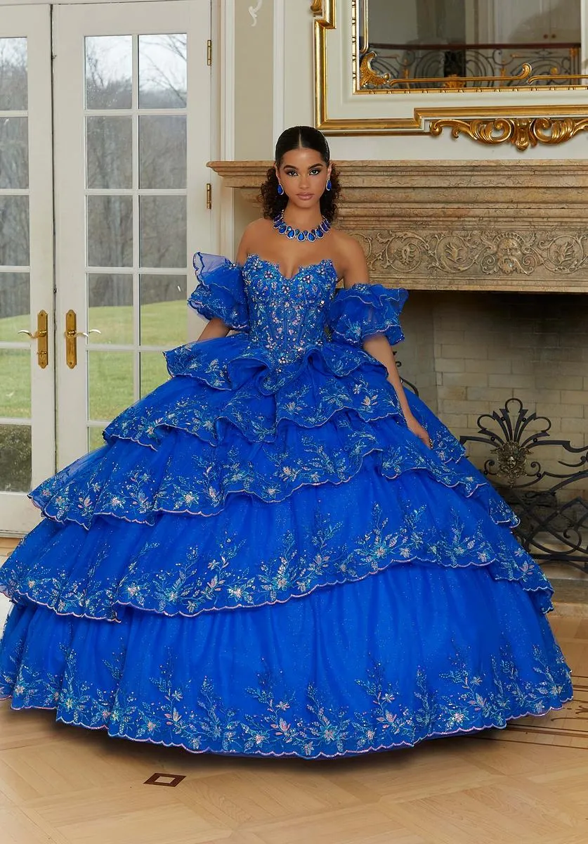 Vizcaya by Morilee Ruffle Quince Dress 89476 sold by Terry costa product image thumbnail 3
