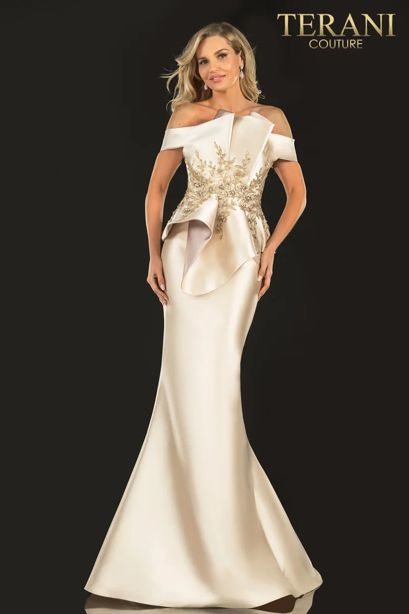Terani Evenings Dress 2021E2835 sold by Terry costa