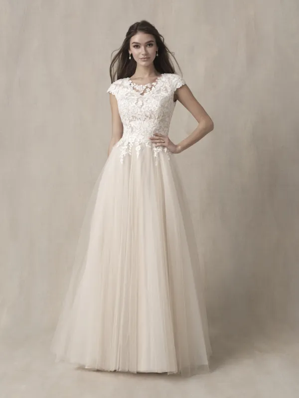 Allure Bridals Modest Dress M677 made by Allure