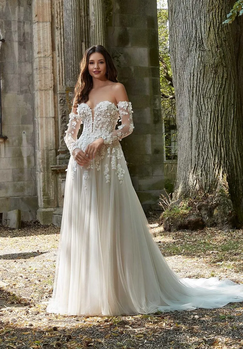 Blu Bridal by Morilee "Priya" Wedding Dress 4169 sold by Terry costa product image thumbnail 2