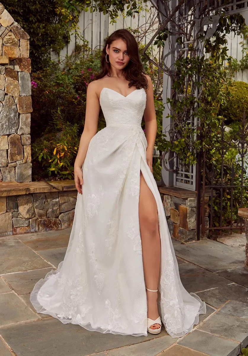 Blu Bridal by Morilee Rihanna Floral Wedding Dress 4476 sold by Terry costa product image thumbnail 4