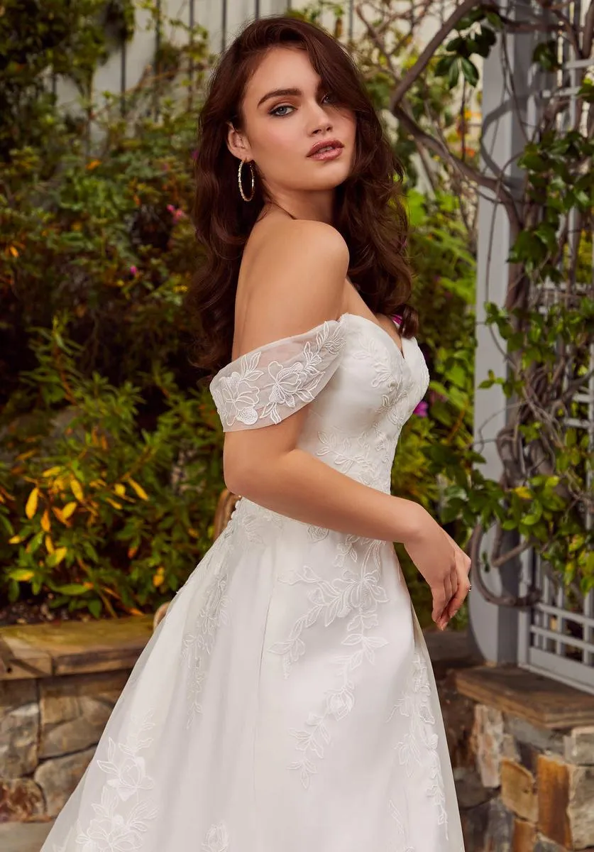 Blu Bridal by Morilee Rihanna Floral Wedding Dress 4476 sold by Terry costa product image thumbnail 5