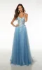 Alyce 3D Floral A-Line Prom Dress 61634 sold by Terry costa