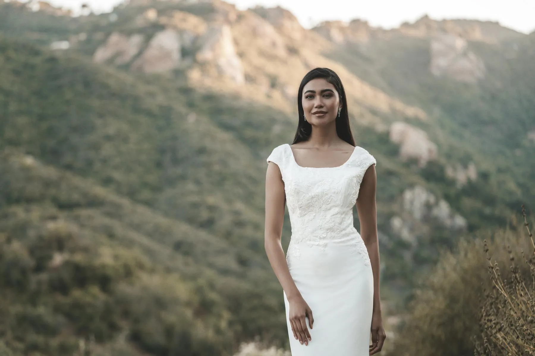 Allure Bridals Modest Dress M724 sold by Terry costa product image thumbnail 3