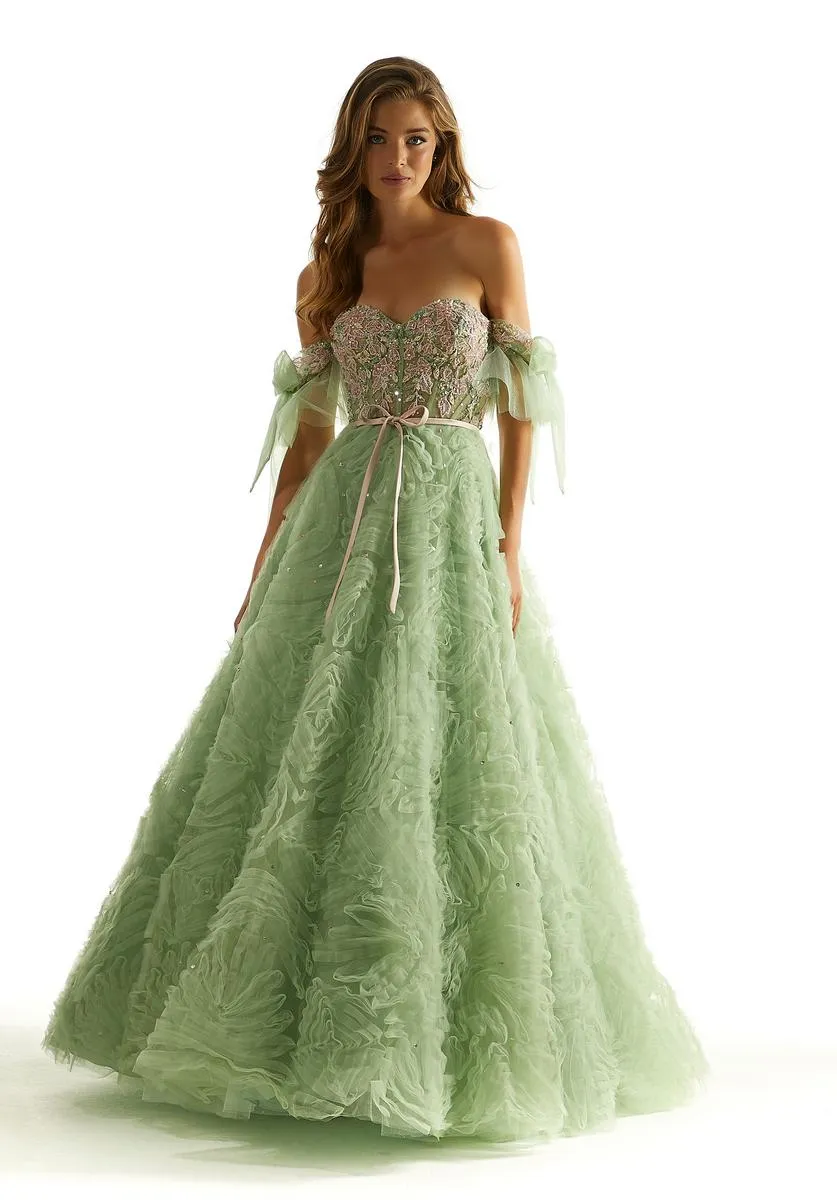 Morilee Ruffle Lace Ball Gown Prom Dress 49068 sold by Terry costa