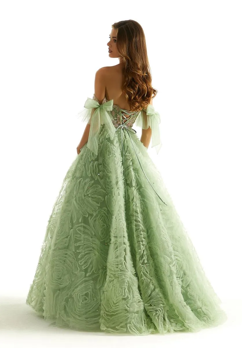 Morilee Ruffle Lace Ball Gown Prom Dress 49068 sold by Terry costa product image thumbnail 2