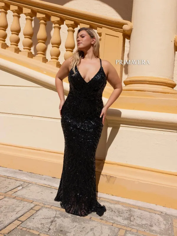 Curvy by Primavera Dress 14051 made by Primavera Couture
