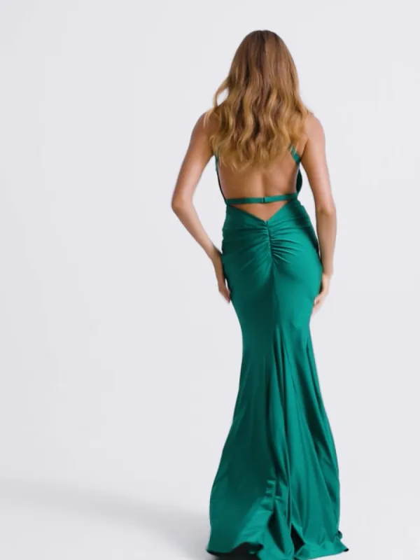 Faviana Chic Open Back Prom Dress S10646 sold by Terry costa