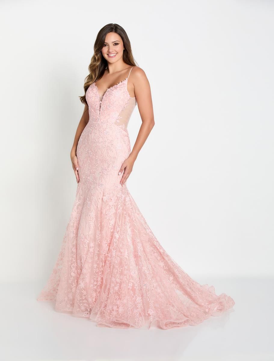 Ellie Wilde Trumpet Lace Prom Dress EW34093 sold by Terry costa product image thumbnail 6