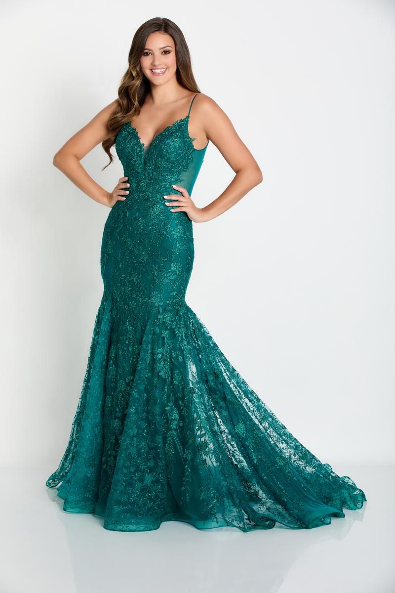 Ellie Wilde Trumpet Lace Prom Dress EW34093 sold by Terry costa product image thumbnail 7