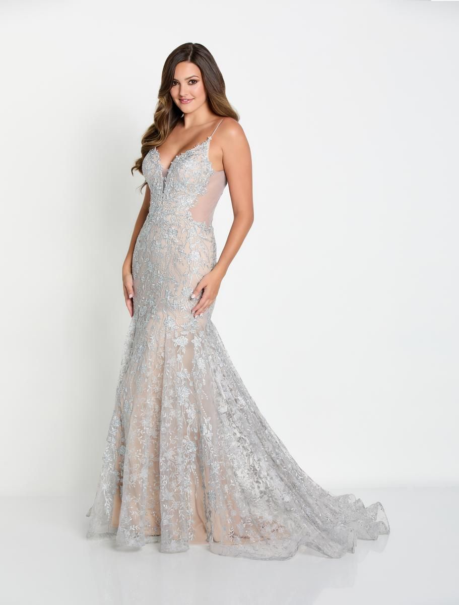 Ellie Wilde Trumpet Lace Prom Dress EW34093 sold by Terry costa product image thumbnail 12