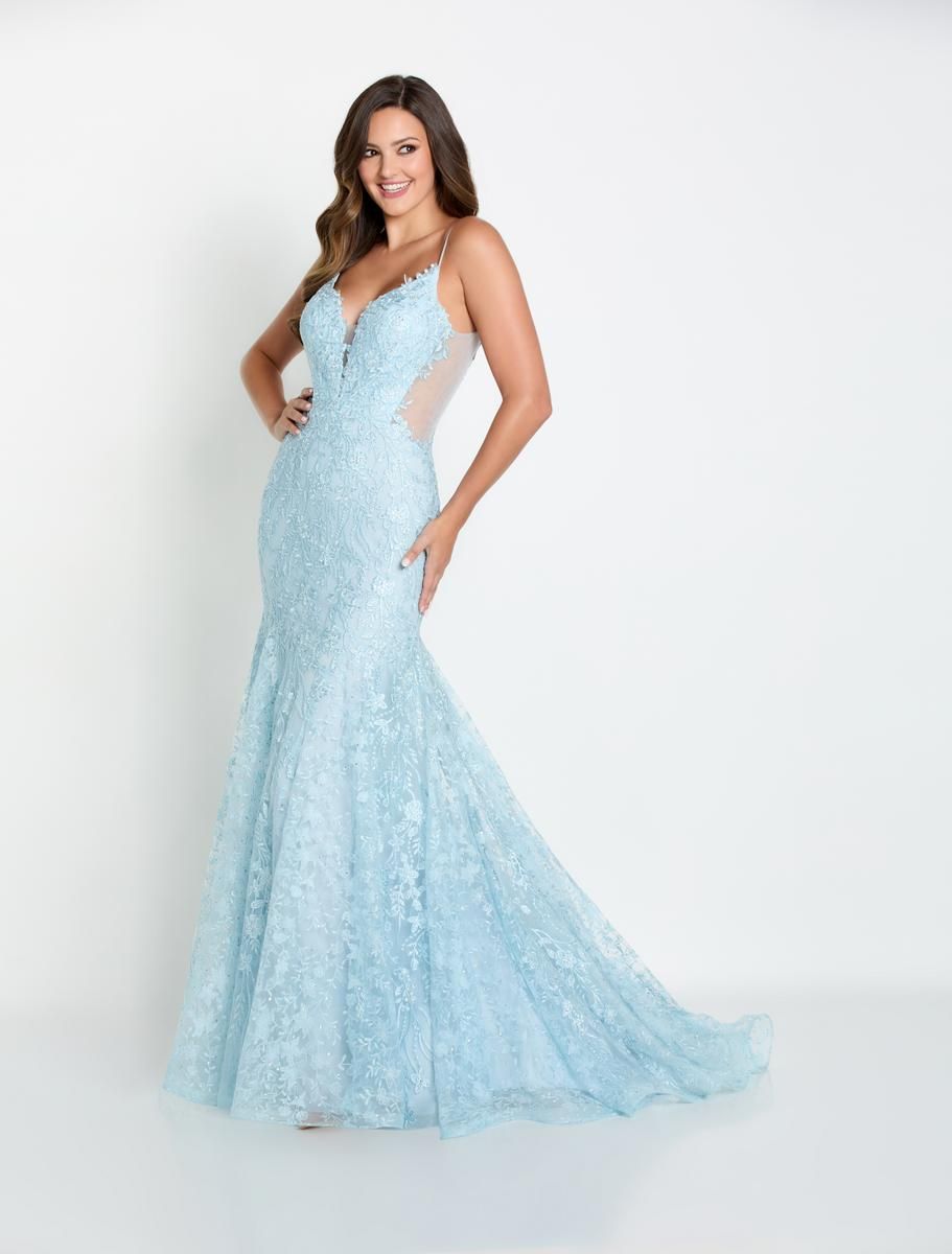 Ellie Wilde Trumpet Lace Prom Dress EW34093 sold by Terry costa product image thumbnail 3