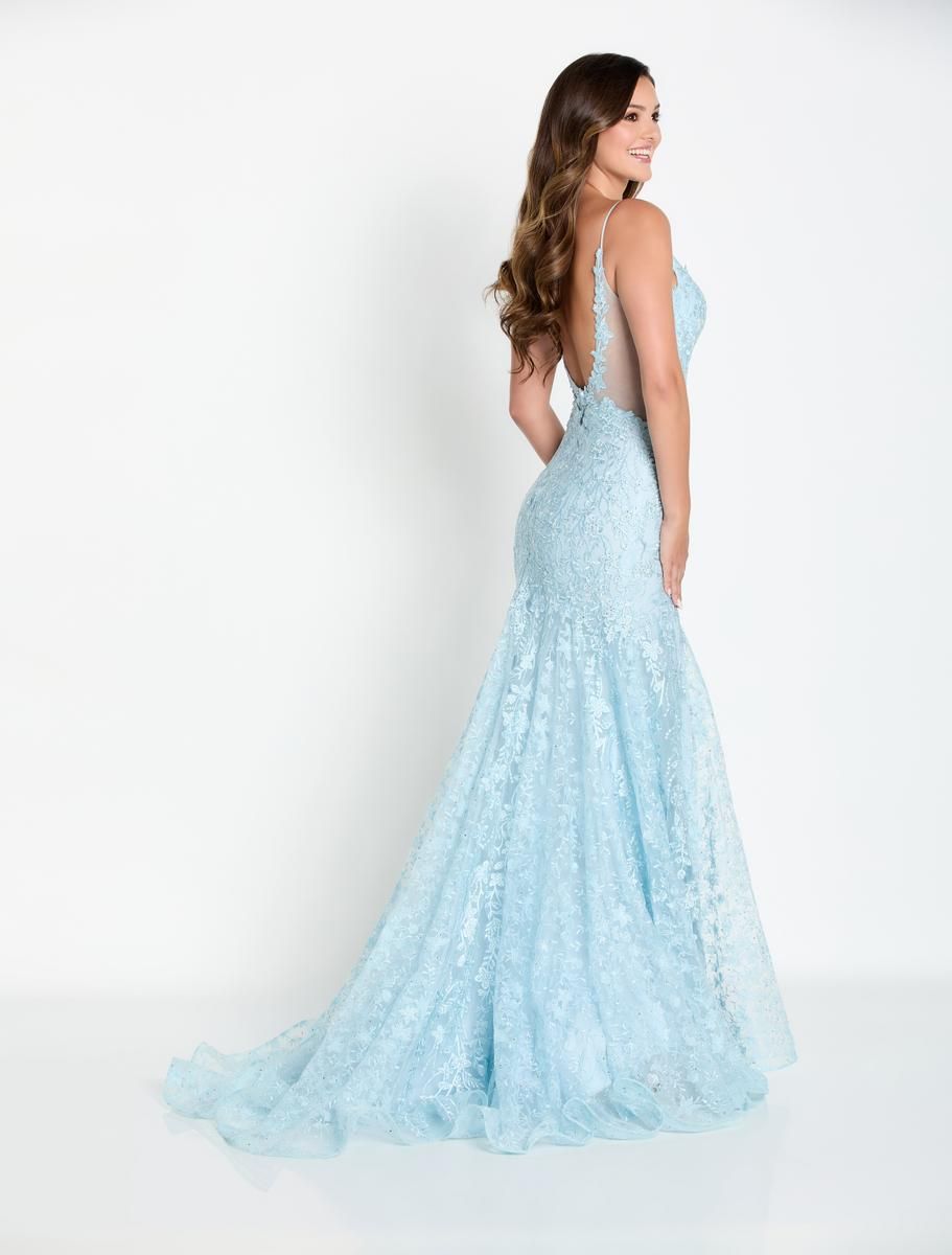 Ellie Wilde Trumpet Lace Prom Dress EW34093 sold by Terry costa product image thumbnail 4