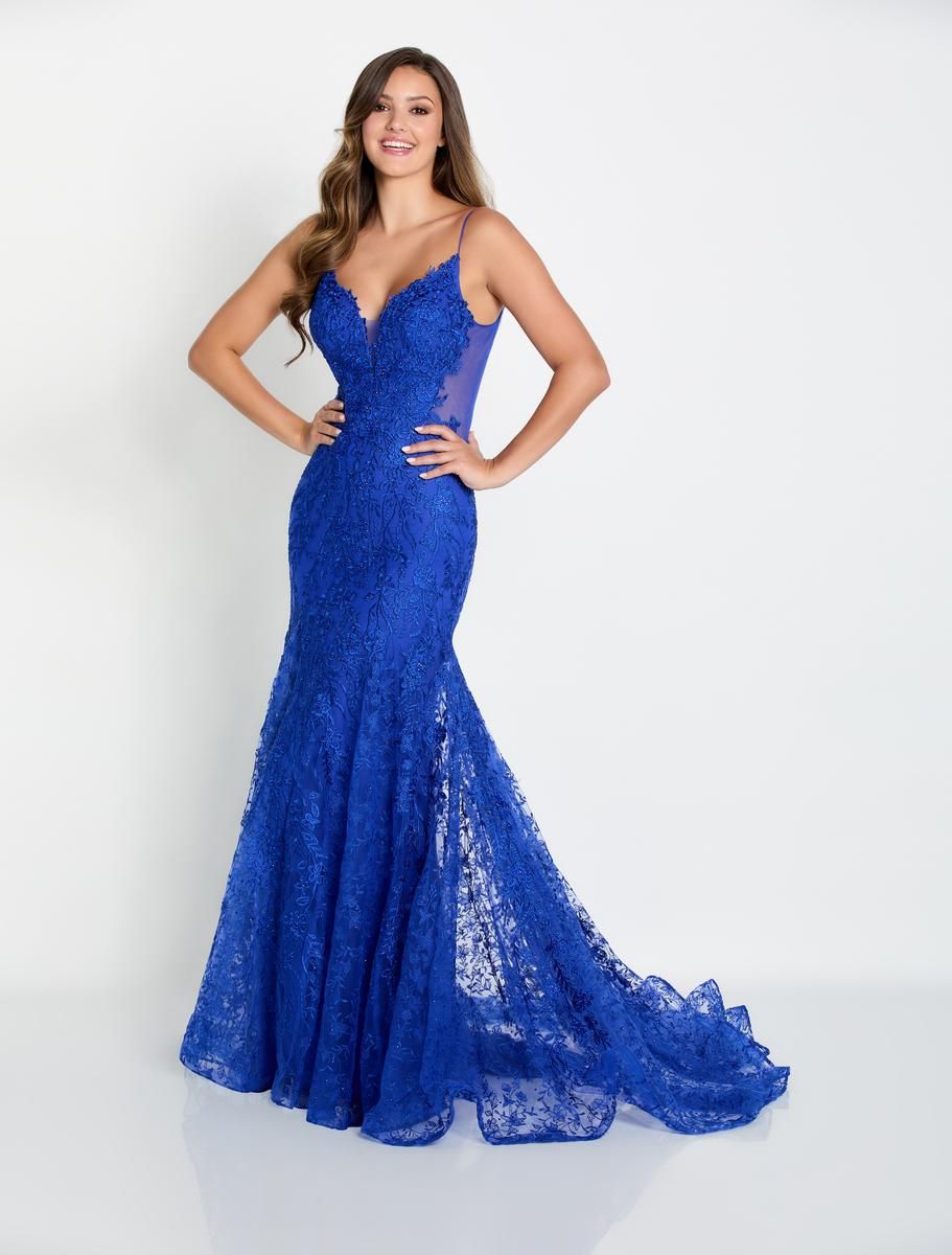 Ellie Wilde Trumpet Lace Prom Dress EW34093 sold by Terry costa product image thumbnail 9