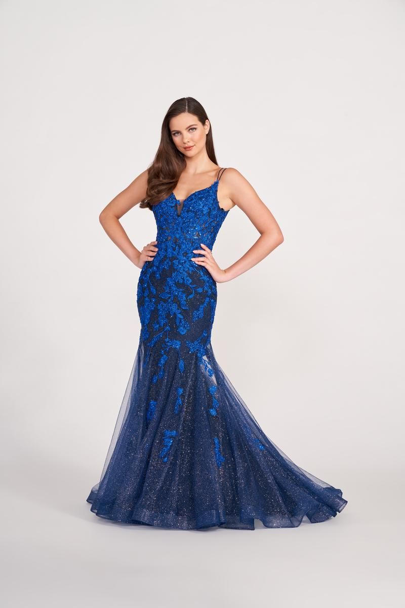 Ellie Wilde Lace Trumpet Prom Dress EW34080 sold by Terry costa product image thumbnail 4