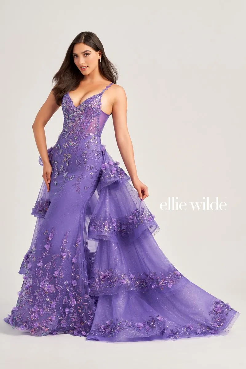 Ellie Wilde Fit and Flare Prom Dress EW35045 sold by Terry costa product image thumbnail 2