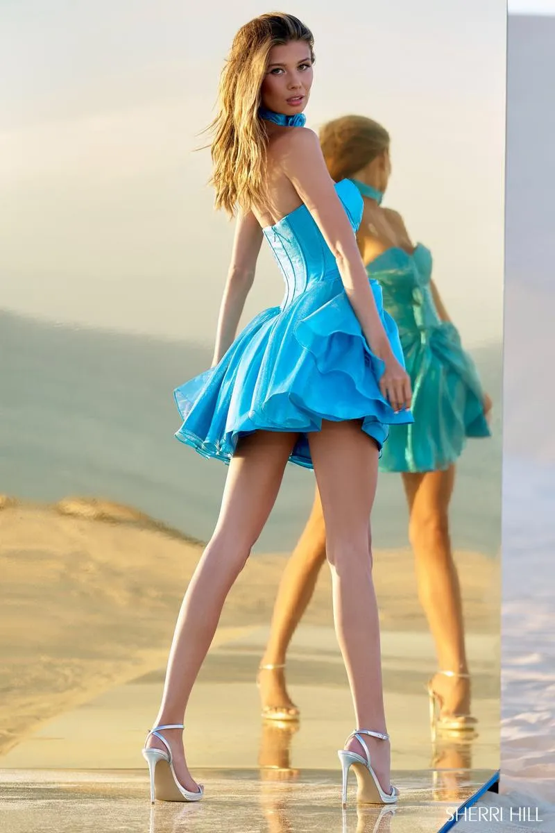 Sherri Hill Strapless Corset Homecoming Dress 56771 sold by Terry costa product image thumbnail 2