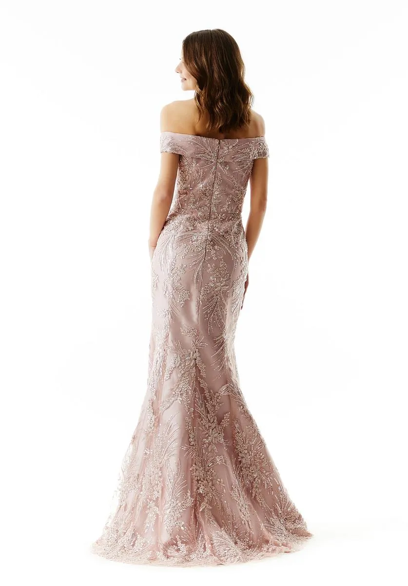 MLNY Madeline Gardner Notch Bodice Evening Dress 73031 sold by Terry costa product image thumbnail 2