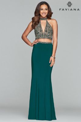 Faviana Glamour Dress S10003 sold by Terry costa