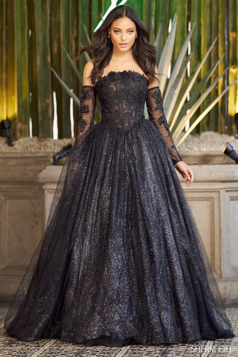 Sherri Hill Long Sequin Prom Dress 55741 sold by Terry costa product image thumbnail 3