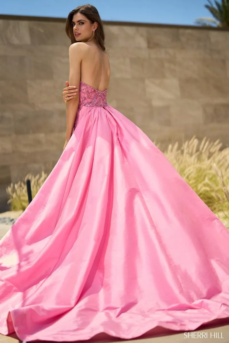 Sherri Hill Long Overskirt Dress 55638 sold by Terry costa product image thumbnail 2