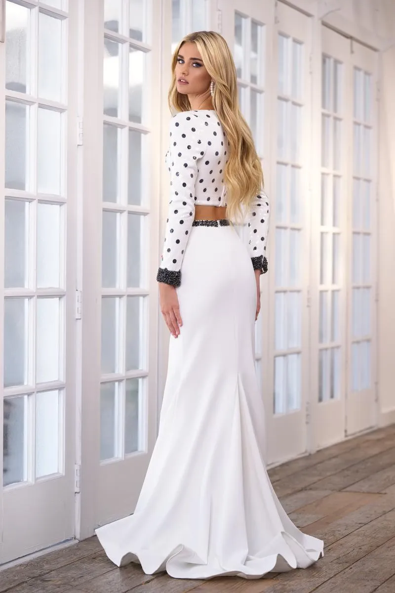 Ava Presley Two Piece Polka Dot Prom Dress 39252 sold by Terry costa product image thumbnail 2