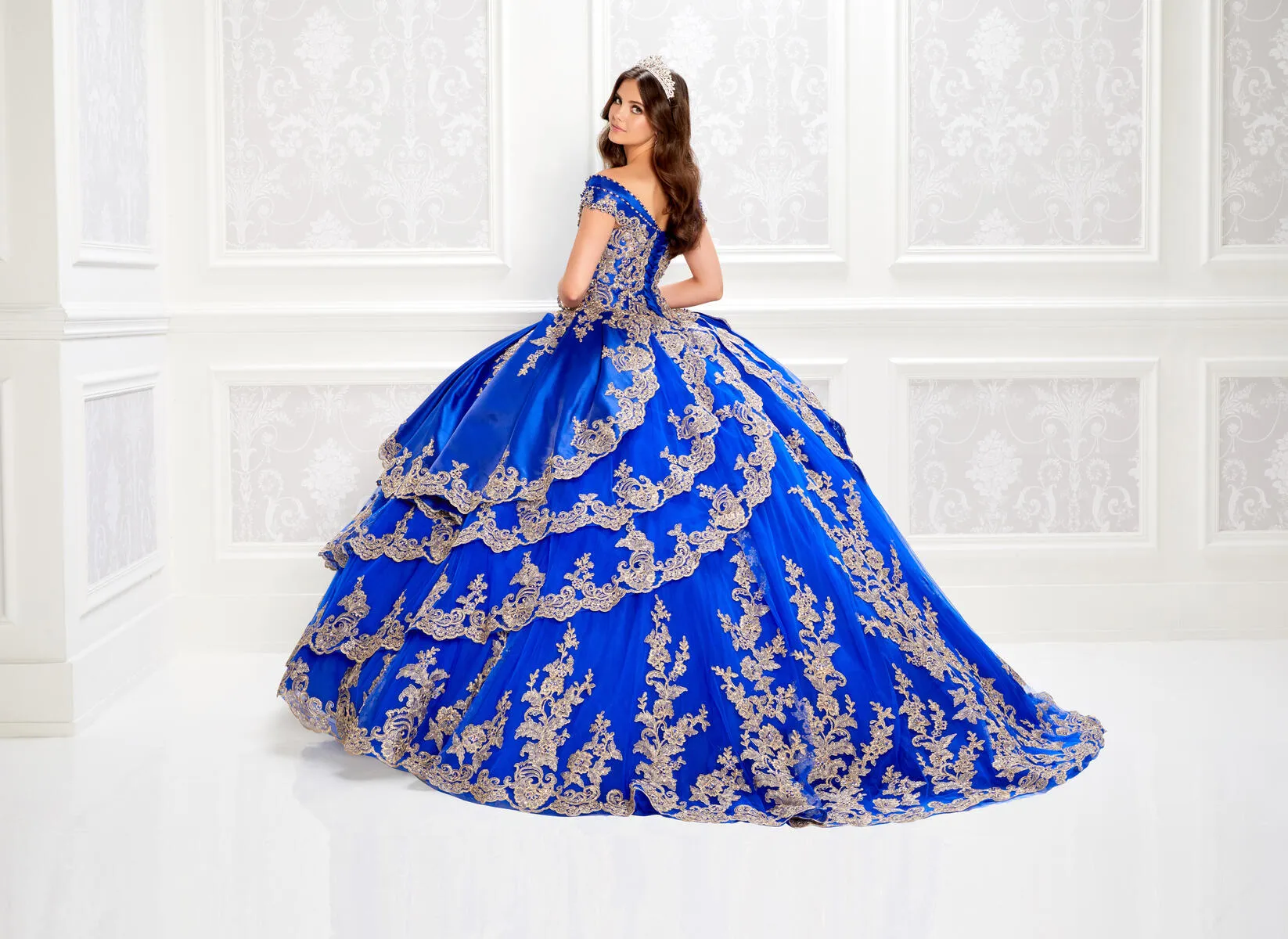 Princesa by Ariana Vara Dress PR22029 sold by Terry costa product image thumbnail 5