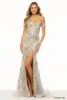 Sherri Hill Sequined Lace Straight Prom Dress 56101 sold by Terry costa