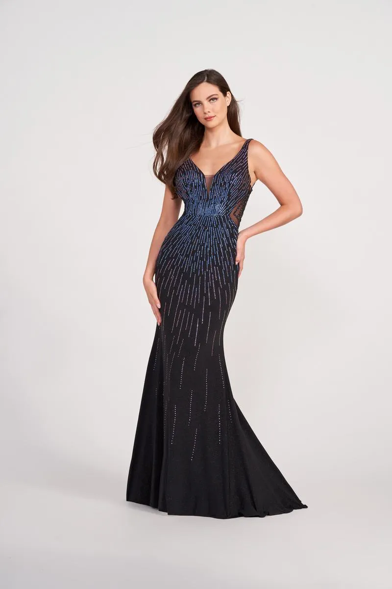 Ellie Wilde Sleeve Fit and Flare Prom Dress EW34076 sold by Terry costa product image thumbnail 5