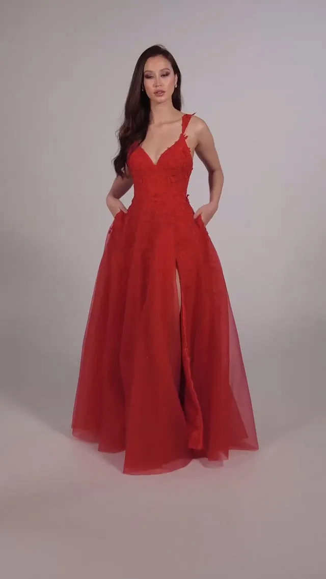 Ellie Wilde A-Line Lace Prom Dress EW35233 sold by Terry costa